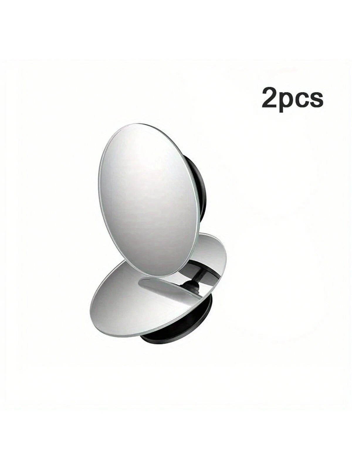 2Pcs Adjustable Car Blind Spot Glass Mirror 360 Degree Side Wide Angle Rearview Mirror Small Rimless round Mirror Safe Driving