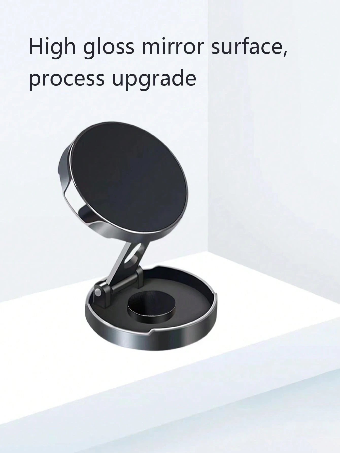 1Pc Car Phone Holder for Navigation with 360-Degree Rotatable Magnetic Suction and Foldable Design Compatible with Iphone, Android Phone, Gift for Birthday, Family, Friends Car Accessories