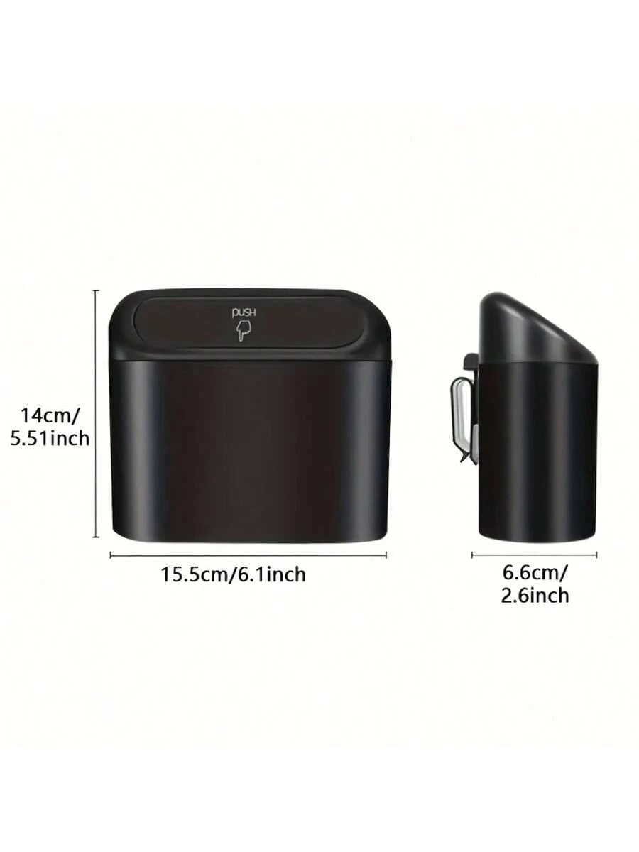 3 Pieces/Set -1 Garbage Bin+2 Roll Garbage Bags, Car Side Door Hanging Storage Box, Leak Proof Car Garbage Bin, Multifunctional Storage Box, Suitable for Cars, Homes, Offices (Black)