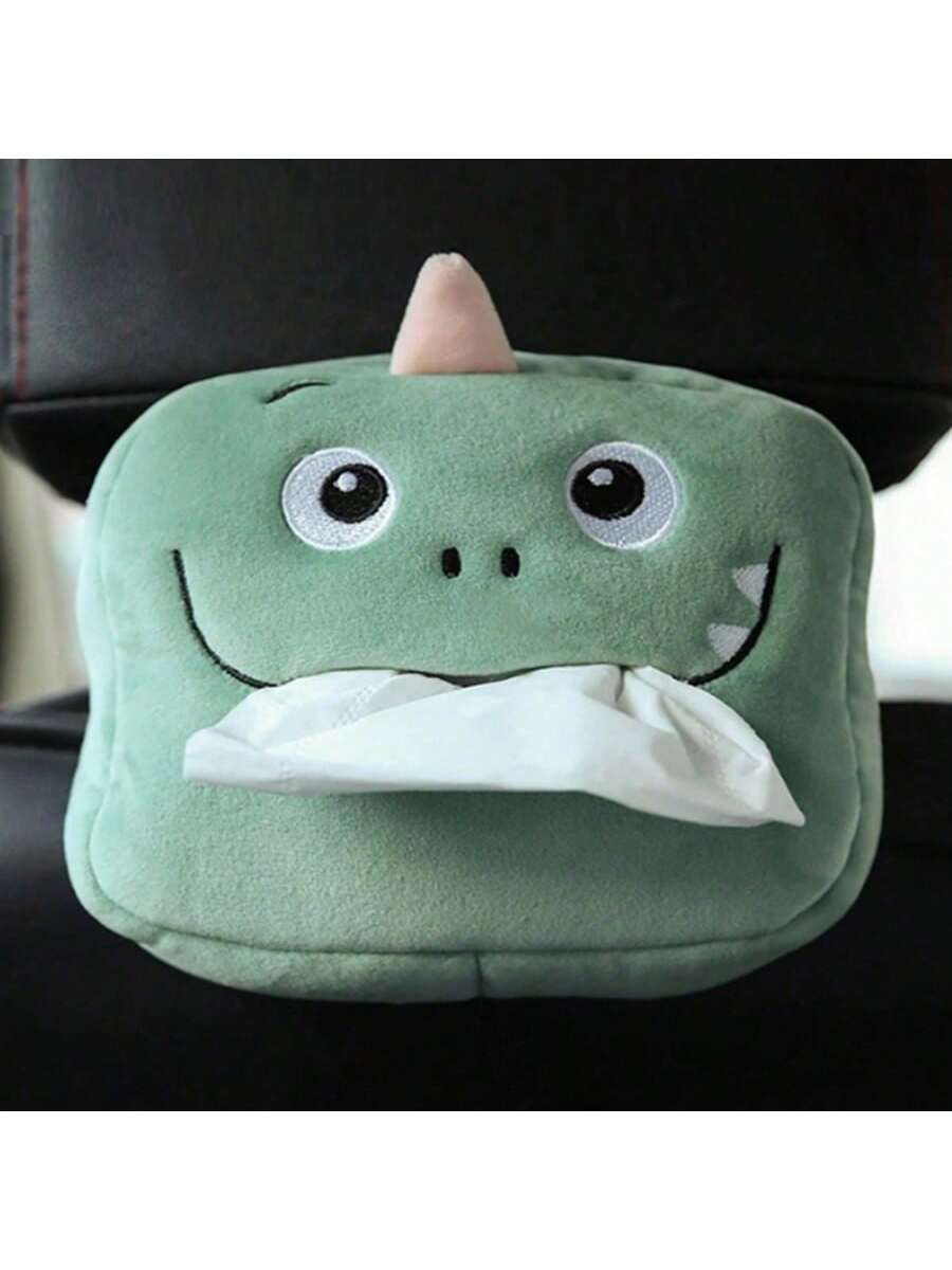 2024 Car Cute Cartoon Plush Tissue Box Holder Animals Napkin Paper Portable Drawer Box Car Styling Multi-Function Car Supplies