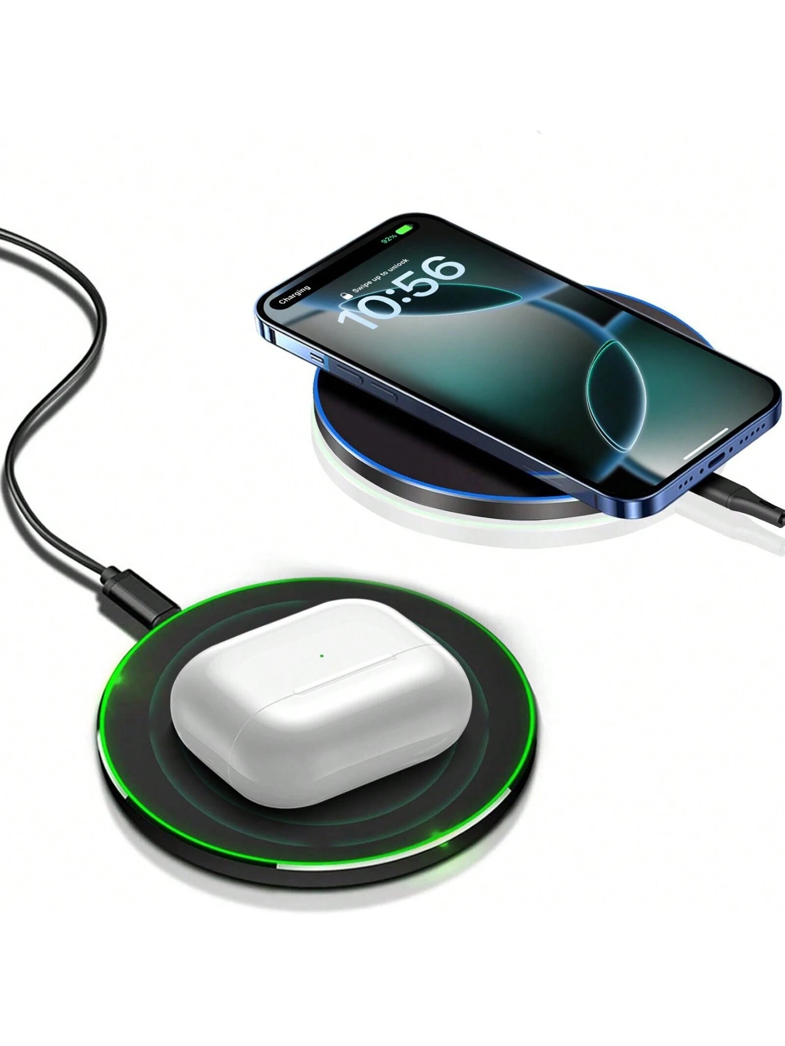Fast Wireless Charger,20W Max Wireless Charging Pad Compatible with Iphone 16/16 Pro/15/14/13/12/Se/11/Xs Max/Xr; Phone Wireless Charge Mat Compatible with Galaxy S25/S24/S23/S22/Note Series
