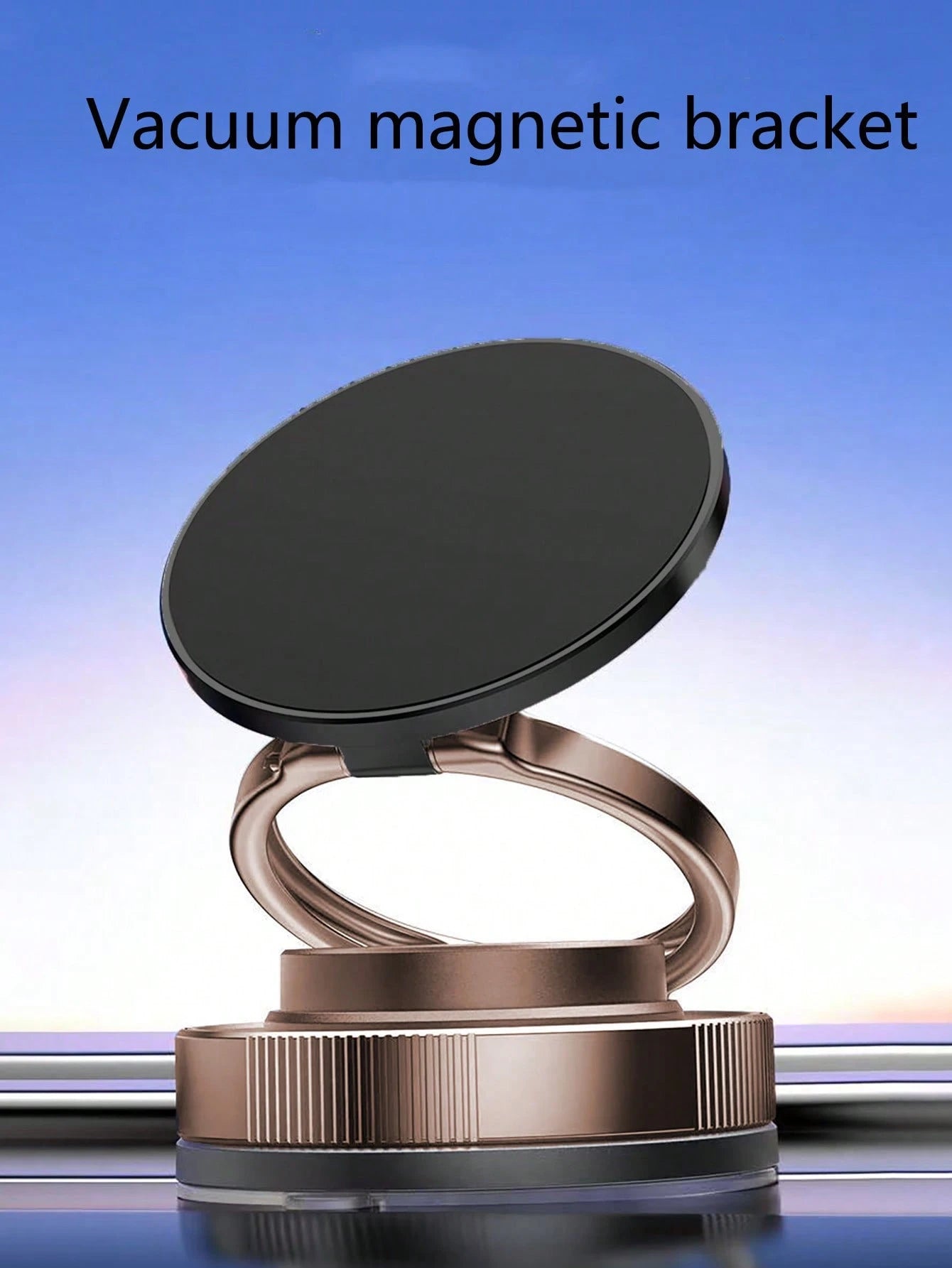 1Pc 360 Degree Rotating Magnetic Car Phone Holder, Magnetic Suction Cup Car Phone Mount Holder for Motorcycle Navigation, Strong Suction Cup Compatible with Iphone, Android Phone, Gift for Birthday, Family, Friends Car Accessories