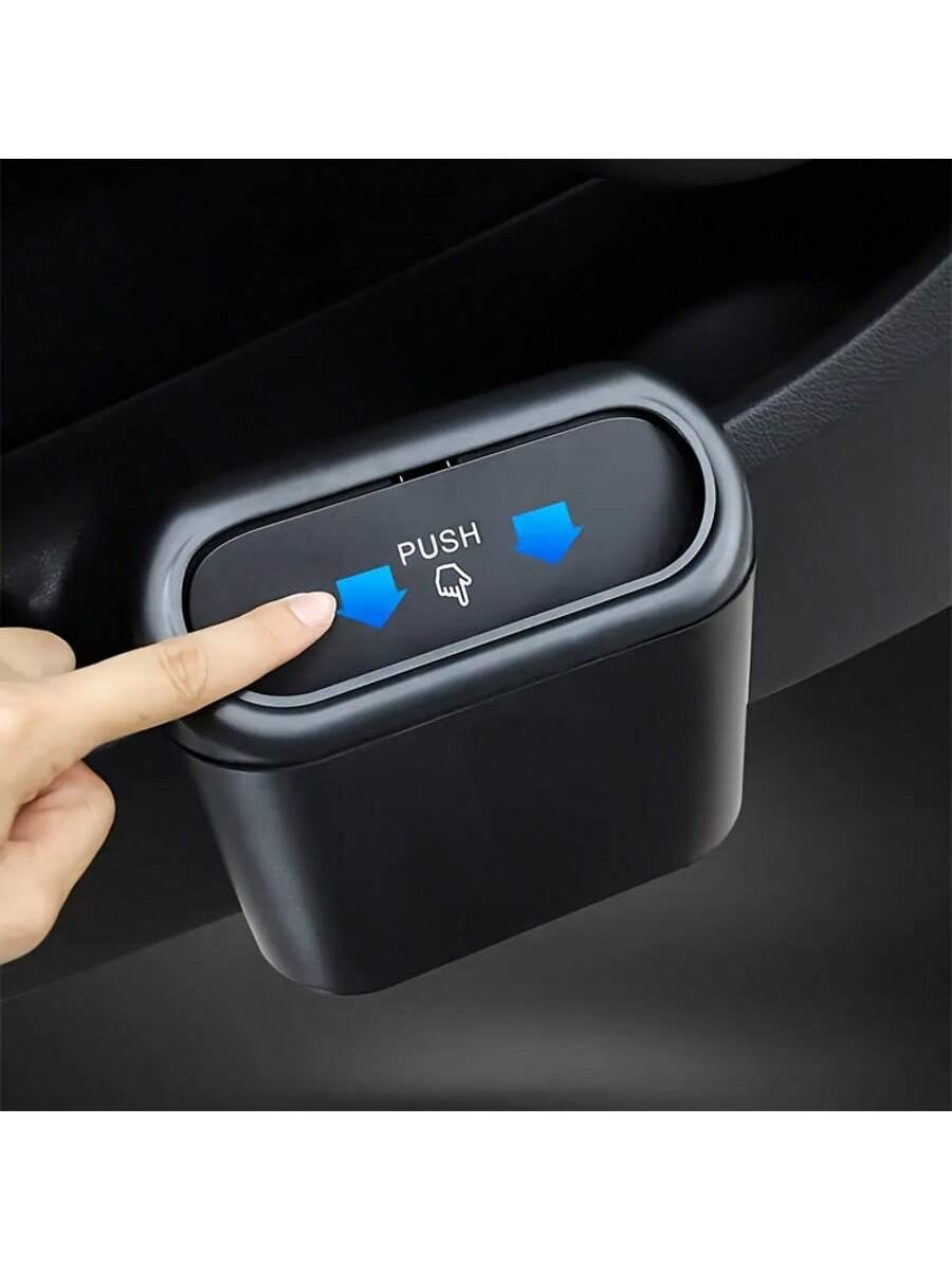 3 Pieces/Set -1 Garbage Bin+2 Roll Garbage Bags, Car Side Door Hanging Storage Box, Leak Proof Car Garbage Bin, Multifunctional Storage Box, Suitable for Cars, Homes, Offices (Black)